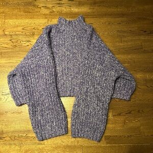 Sincerely Jules Purple Cowl Neck Sweater